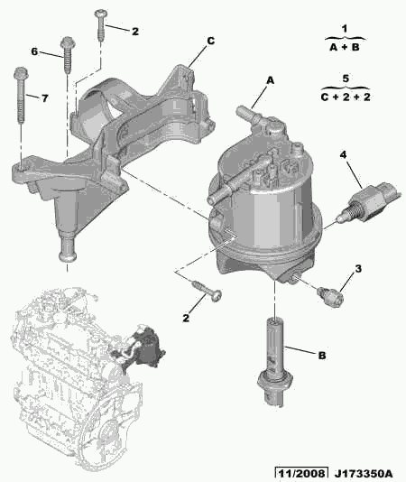 CITROËN 1901 85 - Fuel filter onlydrive.pro