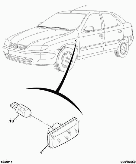 PEUGEOT (DF-PSA) 6216 C1 - Bulb, indicator onlydrive.pro