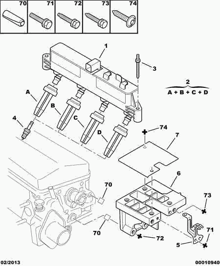 PEUGEOT 5970.74 - Ignition Coil onlydrive.pro