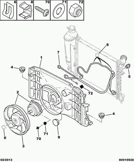 PEUGEOT 1253.63 - Ventilaator,mootorijahutus onlydrive.pro