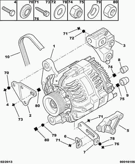 PEUGEOT (DF-PSA) 5750 XV - V-Ribbed Belt onlydrive.pro