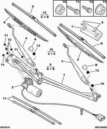 CITROËN 6426 R2 - Wiper Blade onlydrive.pro