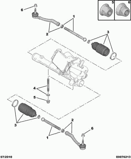 CITROËN 3812.E8 - Inner Tie Rod, Axle Joint onlydrive.pro