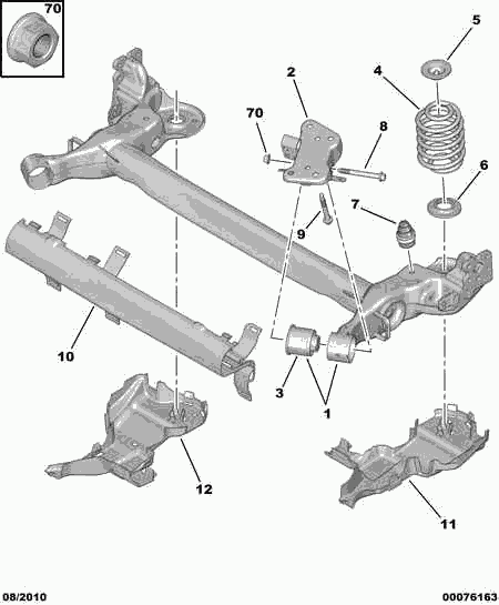 PEUGEOT 5166 A5 - Rubber Buffer, suspension onlydrive.pro