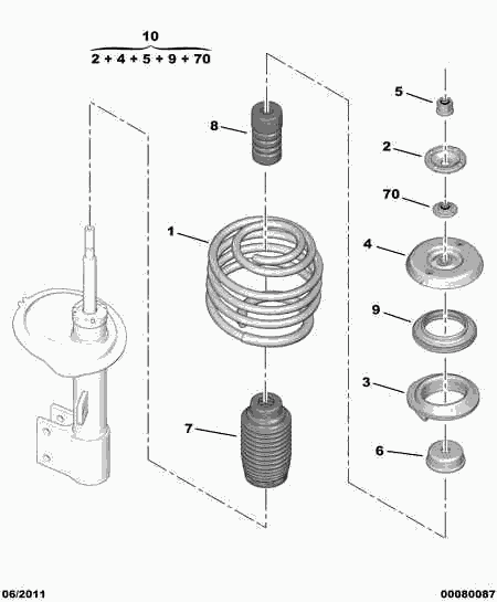 PEUGEOT 5002.FV - Coil Spring onlydrive.pro