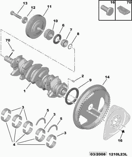 CITROËN 0127.50 - Crankshaft pulley: 01 pcs. onlydrive.pro