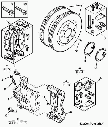 CITROËN 4252 53 - Front brakes disc caliper friction pad: 01 pcs. onlydrive.pro