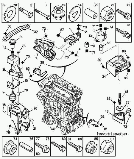 CITROËN 1807-J2 - Fixing power unit: 01 pcs. onlydrive.pro