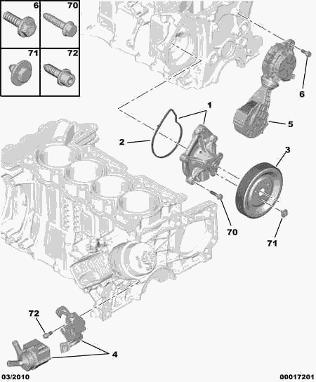 PEUGEOT 1201 J8 - Additional Water Pump onlydrive.pro