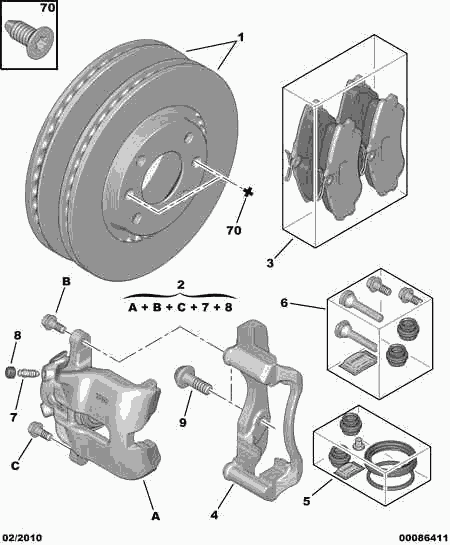 CITROËN 4401 K6 - Brake Caliper onlydrive.pro