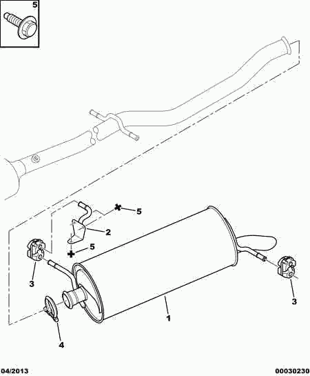 PEUGEOT 1755 A2 - Bearing Bush, stabiliser onlydrive.pro