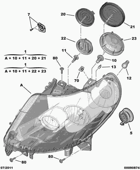 FIAT 16 069 274 80 - Headlight onlydrive.pro