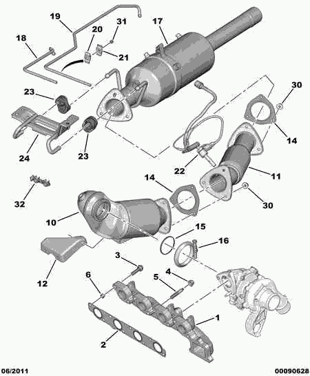 PEUGEOT 1755.S4 - Holding Bracket, silencer onlydrive.pro