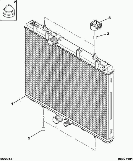 CITROËN 1330.T1 - Cooling radiator: 01 pcs. onlydrive.pro