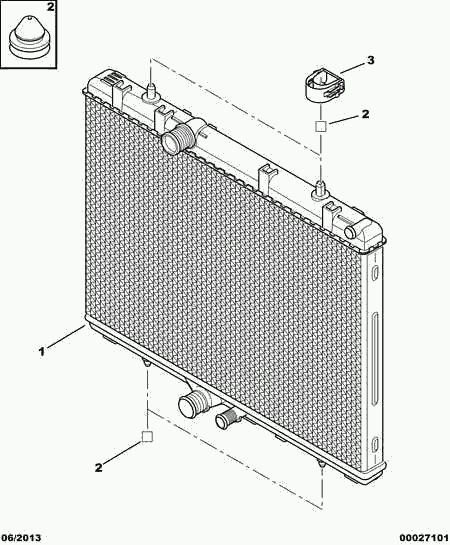 CITROËN 1330.T1 - Radiator, engine cooling onlydrive.pro