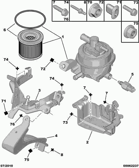 PEUGEOT 1901.77 - Fuel filter onlydrive.pro