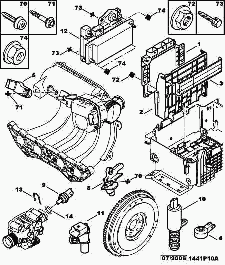 PEUGEOT 1338.F8 - Inj calculator sensor: 01 pcs. onlydrive.pro