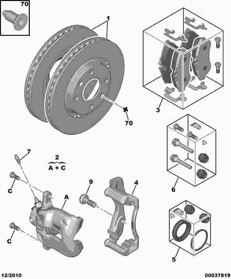 PEUGEOT 4249 16 - Brake Disc onlydrive.pro