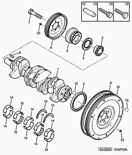 PEUGEOT 0515.R8 - Belt Pulley, crankshaft onlydrive.pro