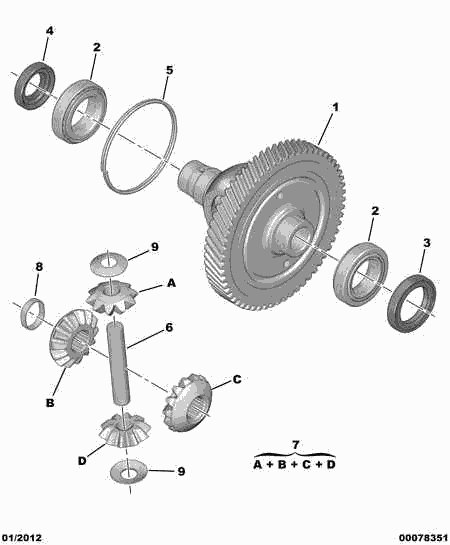 PEUGEOT 3125.18 - DIFFERENTIAL BEARING onlydrive.pro