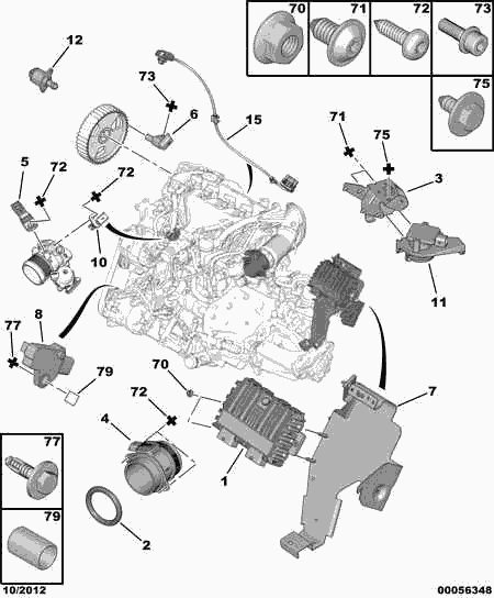 CITROËN 1920 GJ - Sensor, crankshaft pulse onlydrive.pro