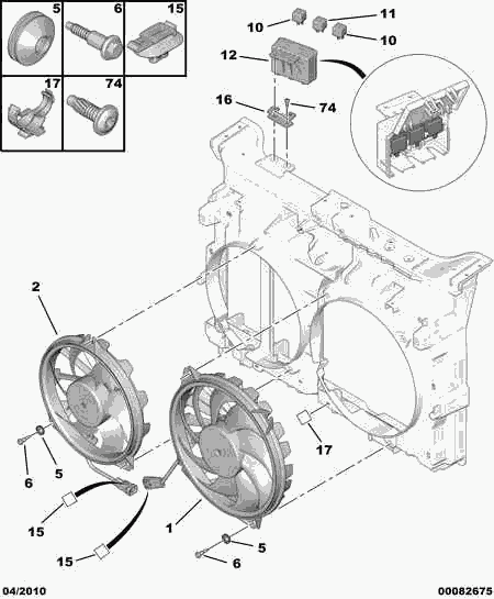 CITROËN 1253 Q7 - Fan, radiator onlydrive.pro