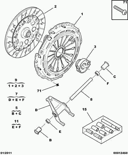 CITROËN 2052.61 - Sidurikomplekt onlydrive.pro