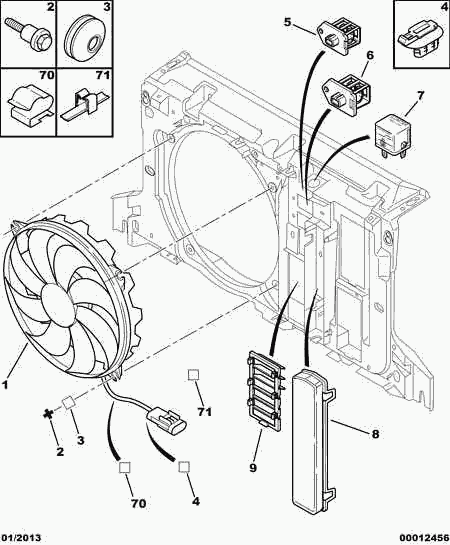 CITROËN 1250 G4 - Fan, radiator onlydrive.pro