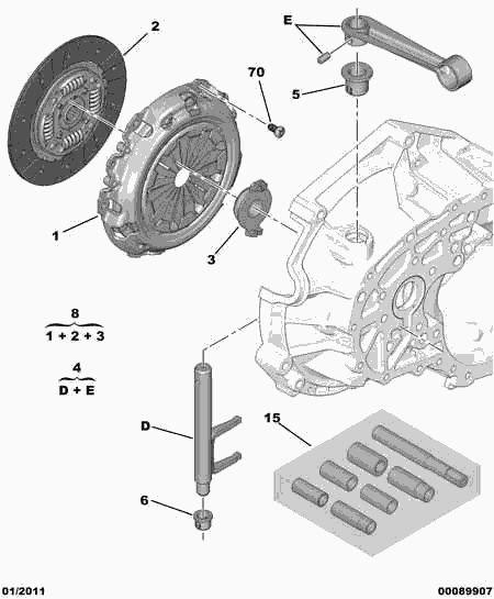 PEUGEOT (DF-PSA) 2004.Y2 - Clutch Kit onlydrive.pro