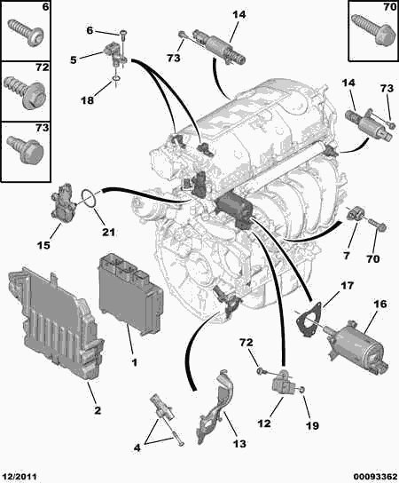 CITROËN 1922 V9 - Control Valve, camshaft adjustment onlydrive.pro