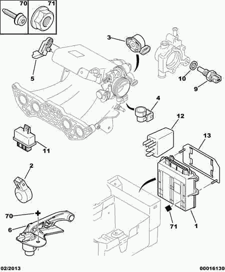 PEUGEOT (DF-PSA) 5946 23 - Inj calculator sensor: 01 pcs. onlydrive.pro