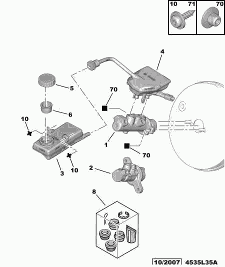 CITROËN 4601 R1 - Brake Master Cylinder onlydrive.pro