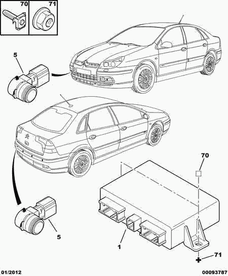 PEUGEOT (DF-PSA) 6590 A5 - Sensor, parking assist onlydrive.pro