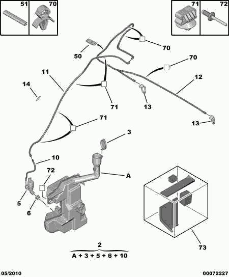 PEUGEOT 6434 97 - Water Pump, window cleaning onlydrive.pro