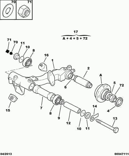 PEUGEOT 26 207 049 - Wheel Bearing onlydrive.pro