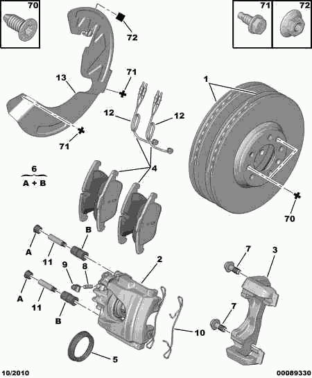 PEUGEOT 4249.93 - Brake Disc onlydrive.pro