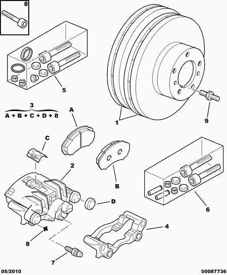 CITROËN 4254-43 - Тормозные колодки, дисковые, комплект onlydrive.pro