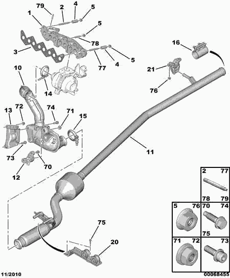 PEUGEOT 0349.L9 - Gasket, exhaust manifold onlydrive.pro