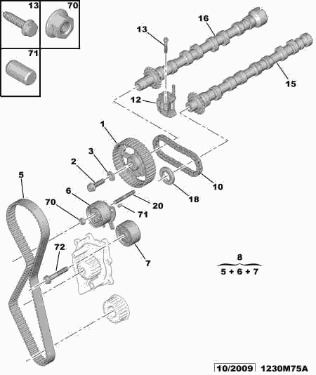 CITROËN 0801.EX - Camshaft onlydrive.pro