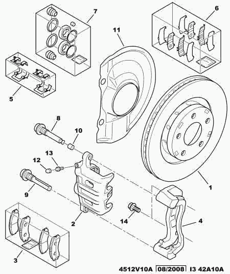 PEUGEOT 4253 88 - Brake Pad Set, disc brake onlydrive.pro