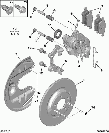 Chevrolet 4254 05 - BRAKE PAD KIT REAR onlydrive.pro