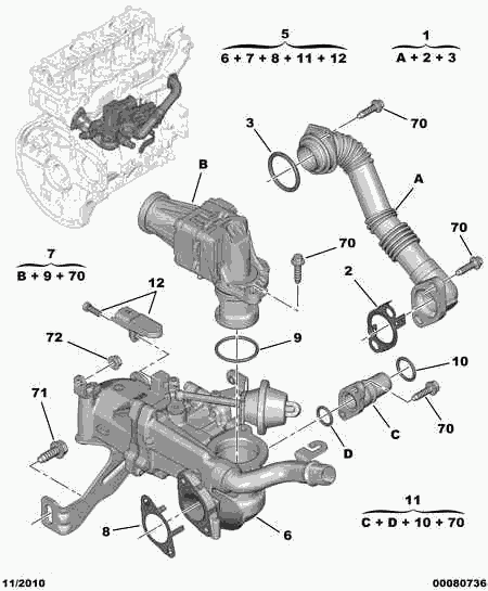 FIAT 98 001 251 80 - Aušintuvas, išmetamųjų dujų recirkuliacija onlydrive.pro