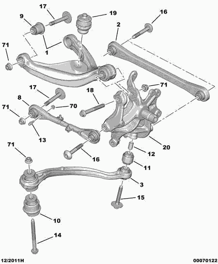 CITROËN 5131.E0 - Bush of Control / Trailing Arm onlydrive.pro