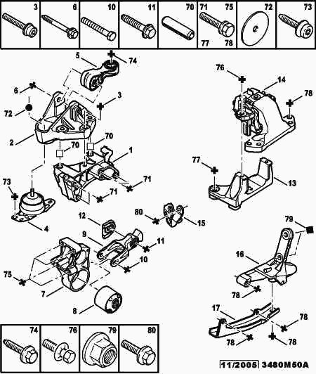 CITROËN 1807 ER - Holder, engine mounting onlydrive.pro