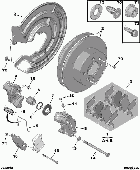 PEUGEOT 4253.34 - Brake Pad Set, disc brake onlydrive.pro