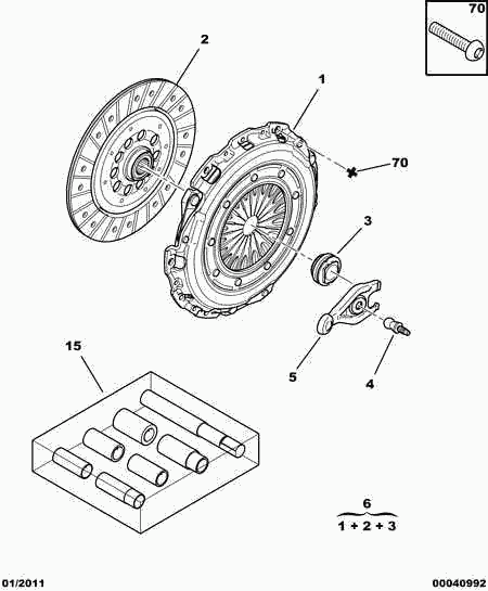 PEUGEOT 2052 39 - Clutch Kit onlydrive.pro