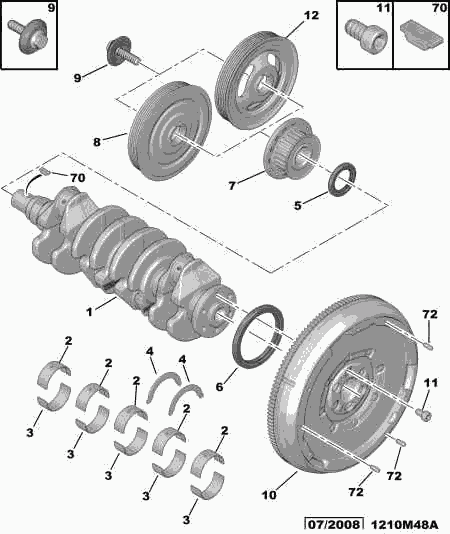 PEUGEOT (DF-PSA) 0127 49 - Shaft Seal, crankshaft onlydrive.pro