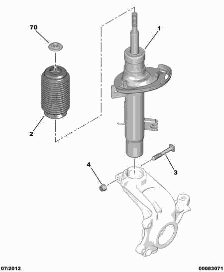 CITROËN 5254 35 - Dust Cover Kit, shock absorber onlydrive.pro