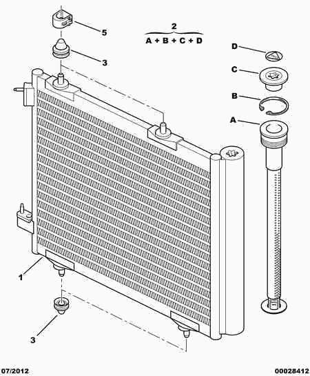 CITROËN 6455 CF - Condenser - drier unit: 01 pcs. onlydrive.pro