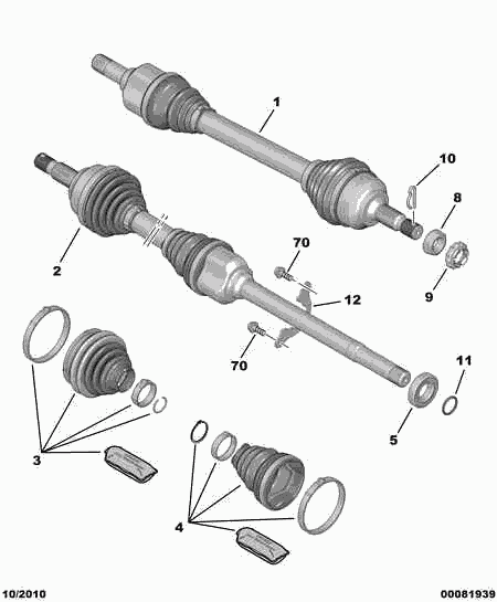 CITROËN 3293 C8 - Bellow, drive shaft onlydrive.pro